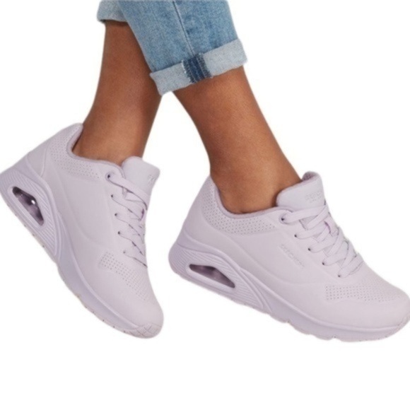 SKECHERS UNO FROSTY LILAC KICKS SIZE 3 - Picture 1 of 11